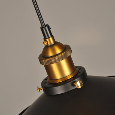 Zeitgenössische industrielle Eisen Topf Deckel Form Glas 1-Licht Pendelleuchte für Esszimmer 
