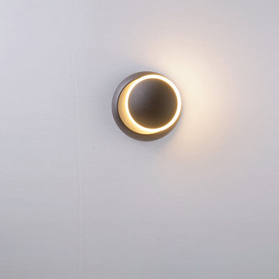 Moderne unbedeutende runde drehbare Aluminium-PC-LED-Wandleuchterlampe für Schlafzimmer