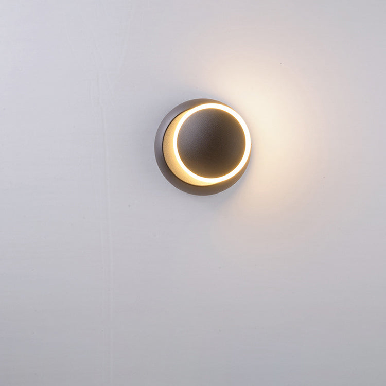 Moderne unbedeutende runde drehbare Aluminium-PC-LED-Wandleuchterlampe für Schlafzimmer