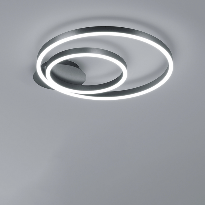 Lumière de plafond LED encastrée moderne minimaliste géométrique carré cercle ligne en aluminium pour salon 