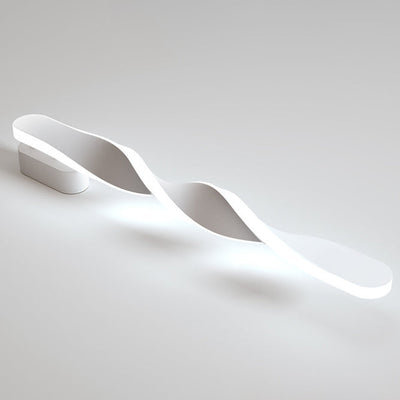 مصباح حائط LED من الألومنيوم السيليكوني الحلزوني البسيط الحديث لغرفة المعيشة 