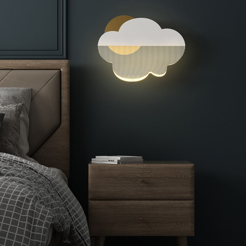 Moderne Art Deco Eisen Acryl Wolke LED Wand Leuchte Lampe Für Schlafzimmer 