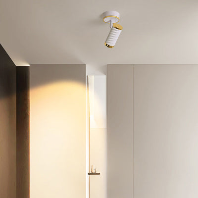 Moderne minimalistische Aluminium Eisen Spotlight LED Semi-Flush Mount Deckenleuchte für Flur