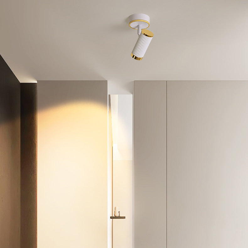 Moderne minimalistische Aluminium Eisen Spotlight LED Semi-Flush Mount Deckenleuchte für Flur