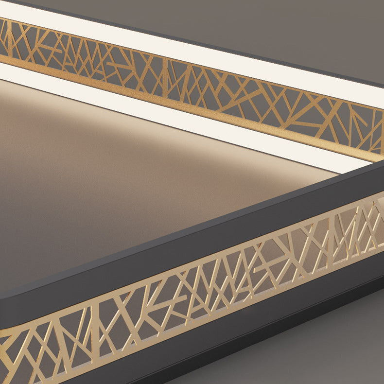 Plafonnier LED au design creux en forme de nid d&
