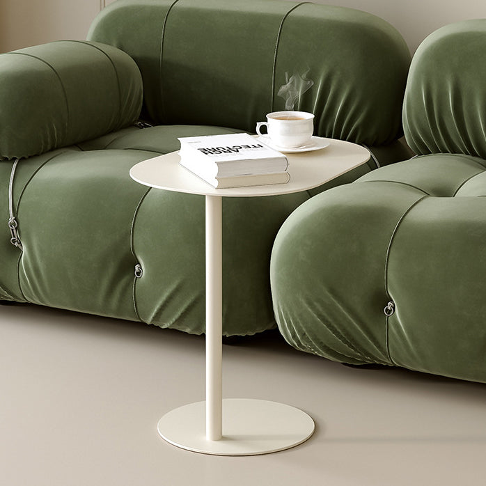 Moderner minimalistischer geometrischer runder Beistelltisch aus Eisen und Kohlenstoffstahl für das Wohnzimmer 