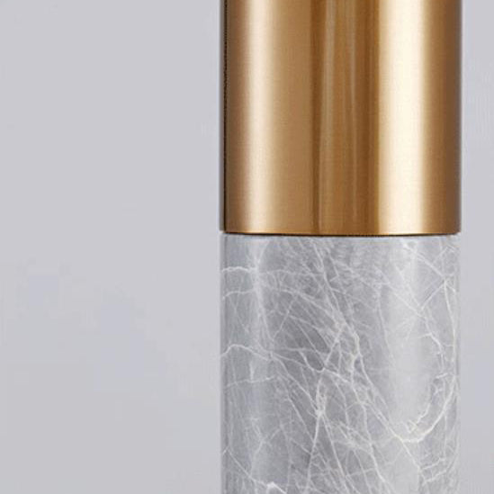 Contemporary Nordic Marble Cylinder 1-Light Table Lamp For Bedroom