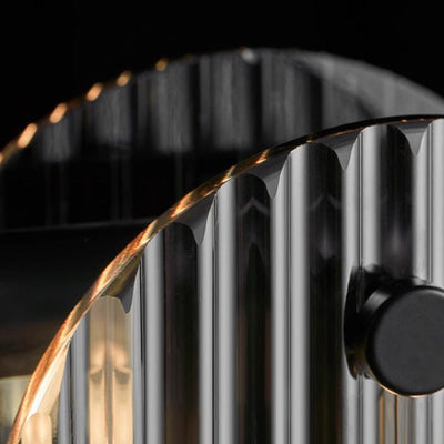 Moderne minimalistische Edelstahl vertikale Korn Glasscheibe LED Insel Licht Kronleuchter für Unterhaltungsraum 