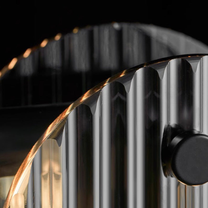 Moderne minimalistische Edelstahl vertikale Korn Glasscheibe LED Insel Licht Kronleuchter für Unterhaltungsraum 