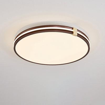 Moderna Minimalista Redonda Cuadrada de Aluminio Acrílico LED de Montaje Empotrado para Techo en Dormitorio 