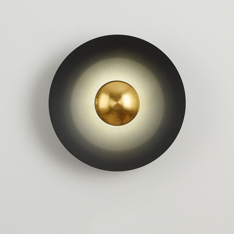 مصباح حائط LED بتصميم عصري على شكل صحن طائر لماكرون للإضاءة في غرفة النوم 