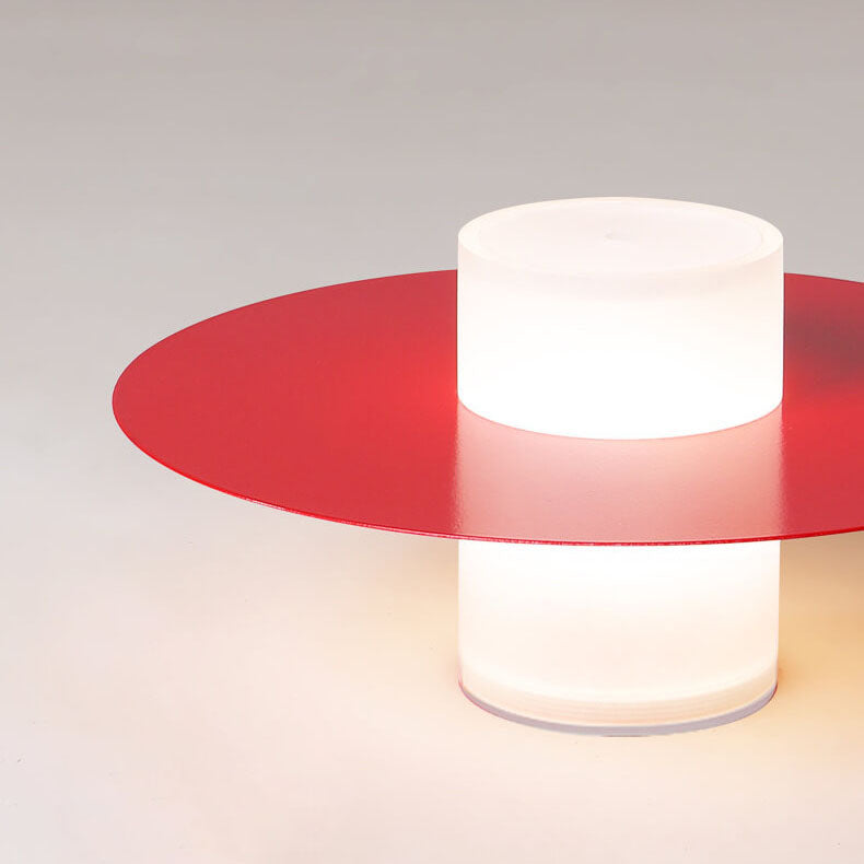 Lumière de plafond semi-encastrée LED en fer acrylique disque cylindrique minimaliste moderne 