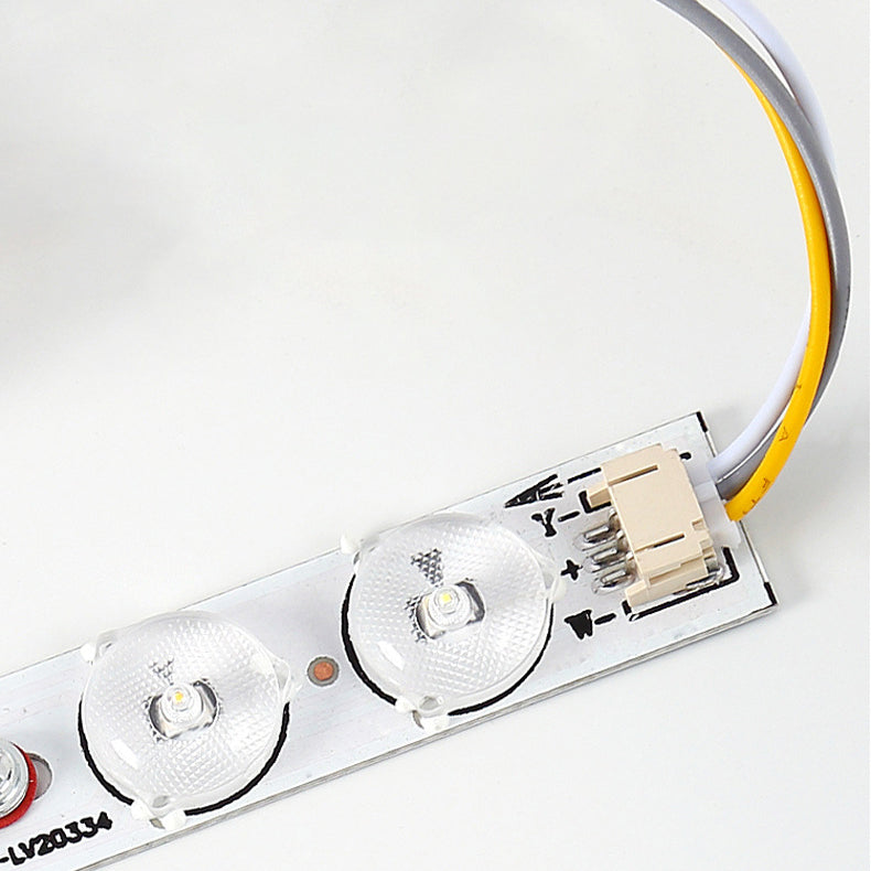 Moderne unbedeutende runde hölzerne Acryl-LED-Unterputz-Deckenleuchte für Schlafzimmer 