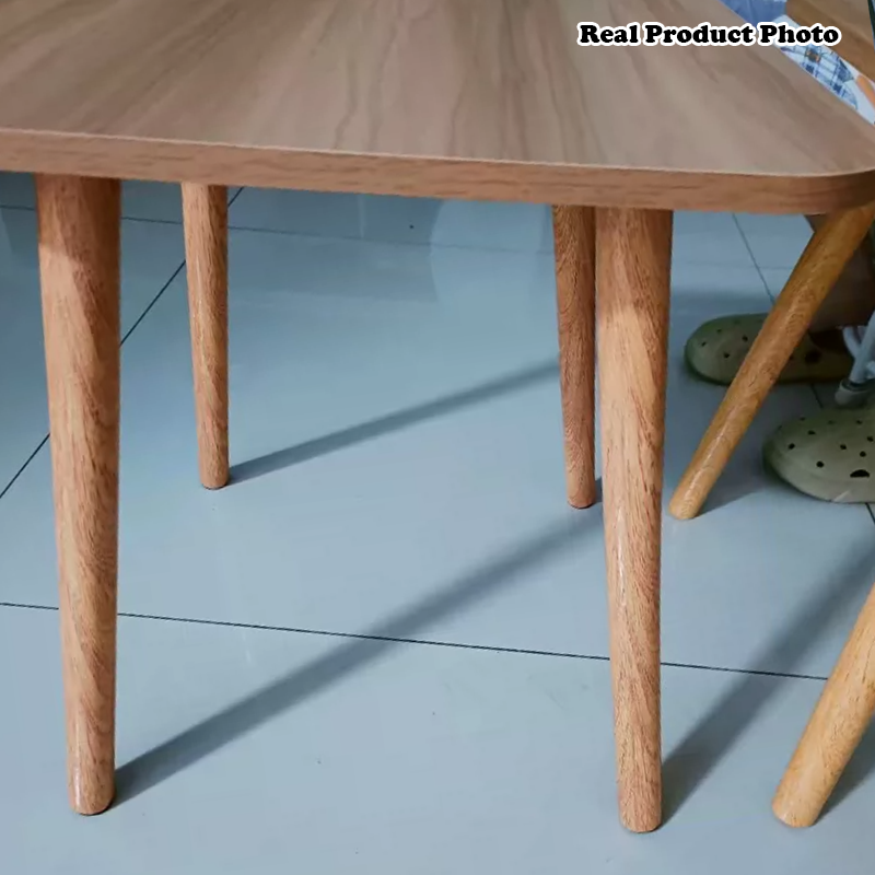 Moderner minimalistischer quadratischer Couchtisch aus MDF und Massivholz für das Wohnzimmer 