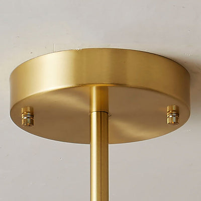 Boule de Verre Nordique Contemporaine Fer Suspension Luminaire 1-Lumière Pour Salon 