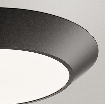 Modern Minimalist Round Drum LED Semi-Flush Mount Ceiling Light