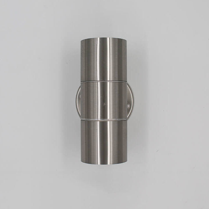 Modern Minimalist Stainless Steel Cylinder LED Wall Sconce Lamp