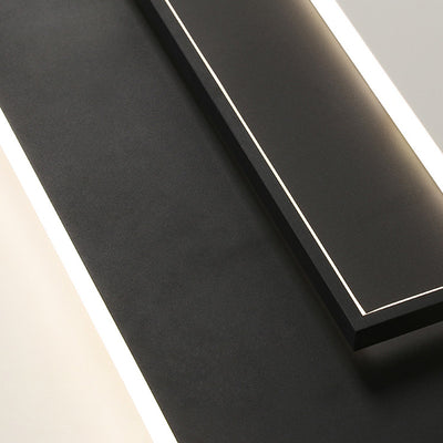 Plafonnier LED rectangulaire en acrylique et fer de simplicité moderne pour salon 