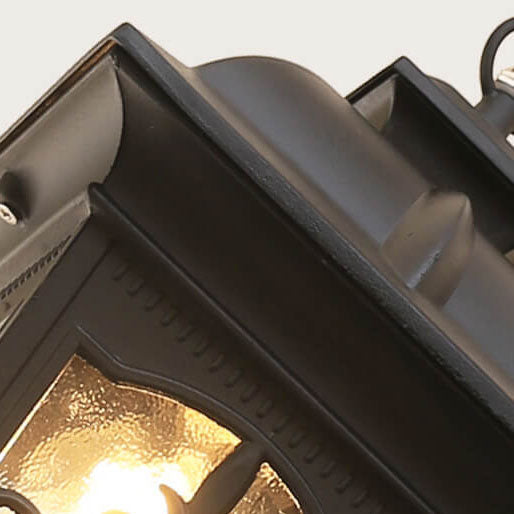 Lanterne extérieure en forme de flèche européenne en aluminium et verre à 1 lumière étanche 