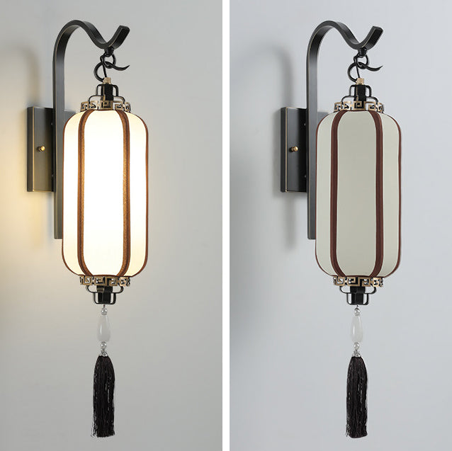 Traditionelle chinesische Kupferlaternen-Design 1-flammige Wandleuchte für den Flur 