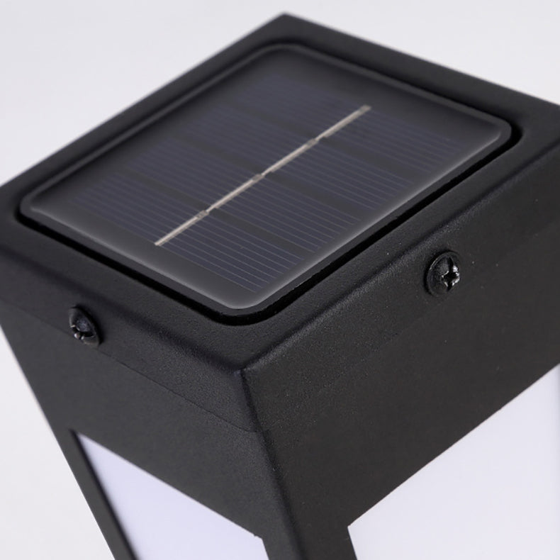 Zeitgenössische industrielle intelligente Sensor LED Solar wasserdichte Wandleuchte Lampe für Terrasse im Freien 