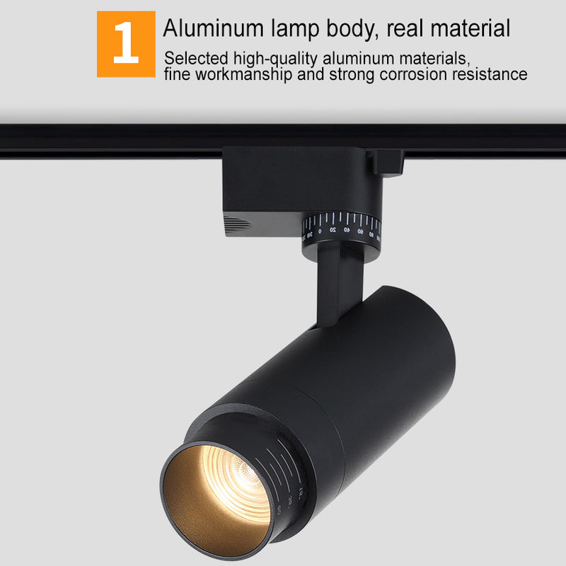 Modern Minimalist Adjustable Focus Dimming Spotlight Tubular Track Lighting 3/4/5 Light LED Flush Mount For Living Room