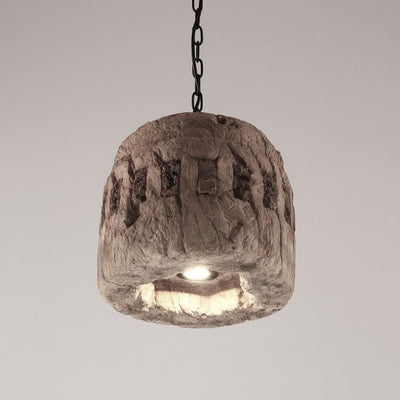 Industrial Vintage Resin Barrel 1-Light Pendant Light