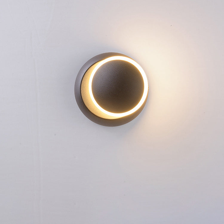Moderne unbedeutende runde drehbare Aluminium-PC-LED-Wandleuchterlampe für Schlafzimmer