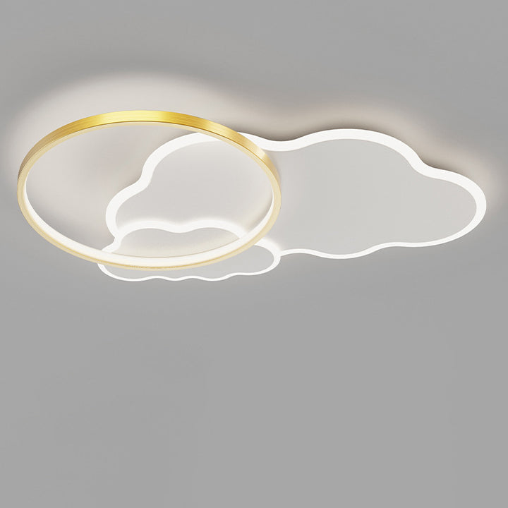 Plafonnier LED moderne minimaliste en aluminium avec abat-jour en acrylique pour chambre à coucher 