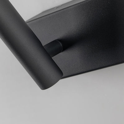 Lámpara Aplique de Pared LED de Cilindro de Ángulo Ajustable Rectangular Minimalista Moderna de Aluminio para Dormitorio 