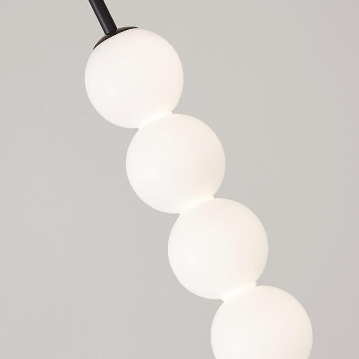 Nordic Creative Brass Spherical Glass Long Strip LED Pendelleuchte 