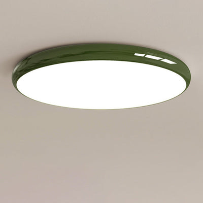 Plafonnier LED moderne minimaliste en acrylique rond avec abat-jour pour chambre 