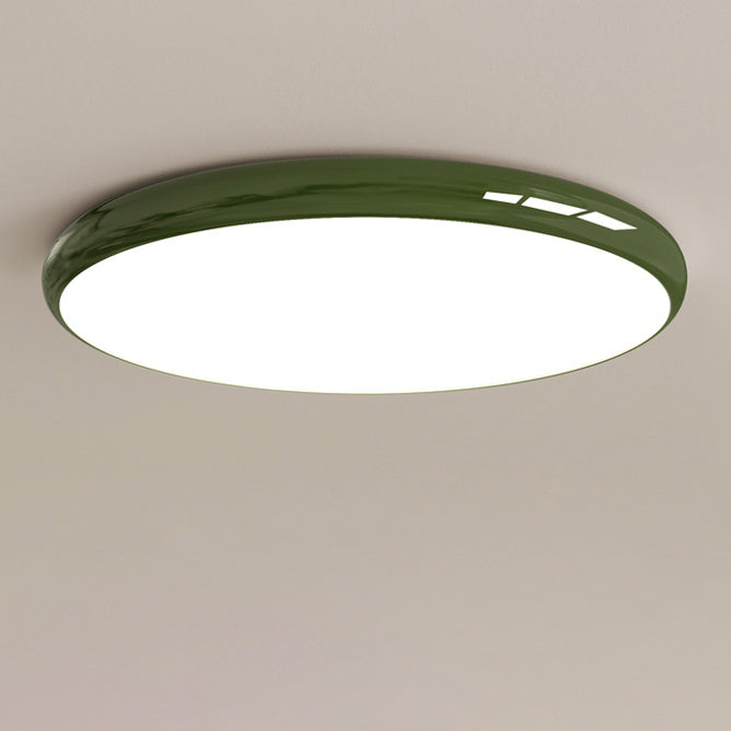 Plafonnier LED moderne minimaliste en acrylique rond avec abat-jour pour chambre 