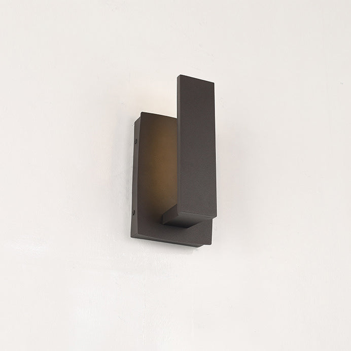 Conception géométrique de simplicité contemporaine Applique murale LED étanche en aluminium pour jardin 