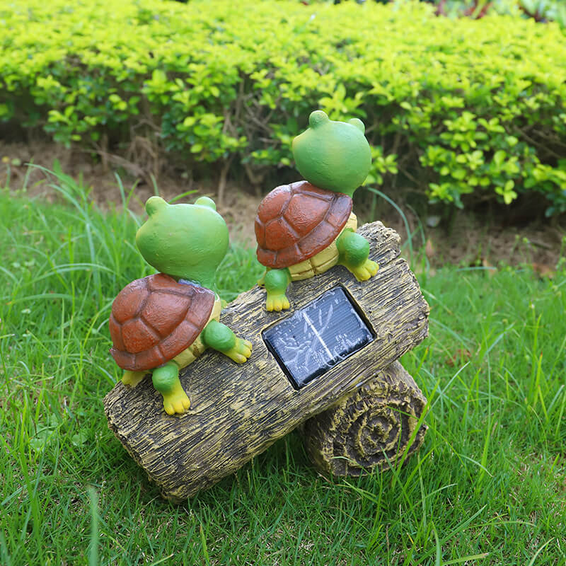 Outdoor Solar Turtle Resin Hand Carved LED Garden Decorative Landscape Light