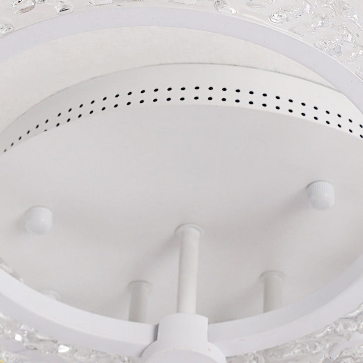 Zeitgenössisches nordisches Edelstahl Acryl Rundes LED-Deckenleuchte für das Schlafzimmer 
