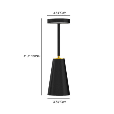 Moderne minimalistische zylindrische PC Eisen LED Tischlampe für Wohnzimmer 