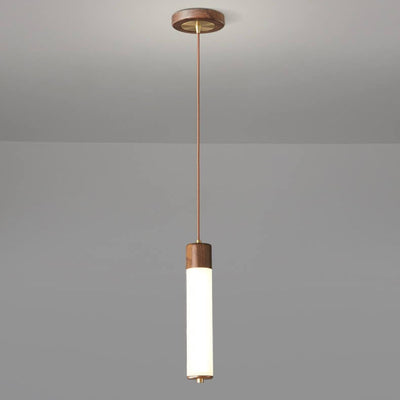 Modern Creative Personality Solid Wood LED Pendant Light