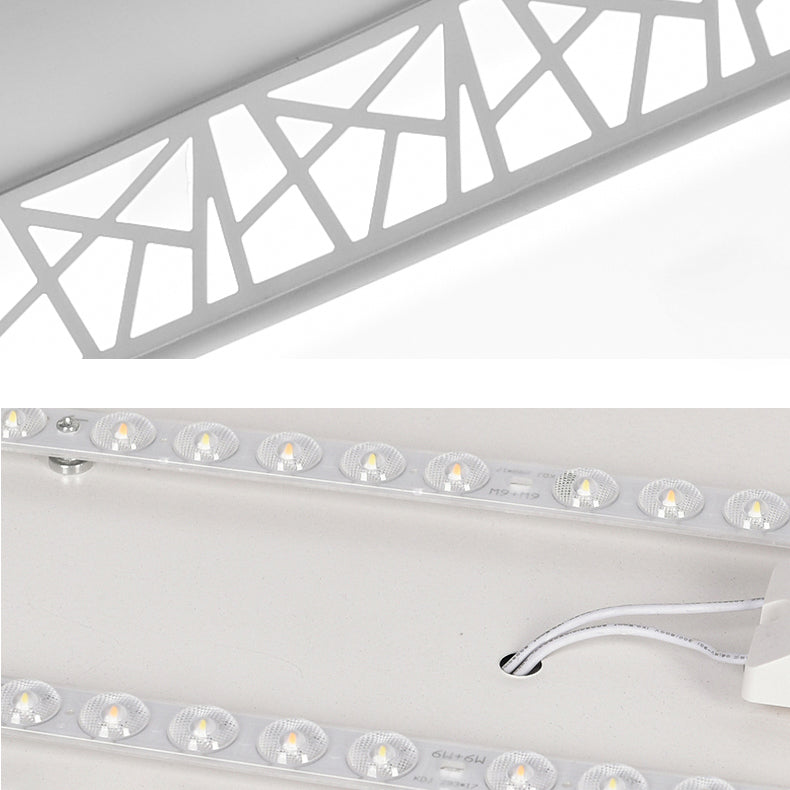 Moderne minimalistische quadratische Acryleisen LED-Deckenleuchte für Schlafzimmer 