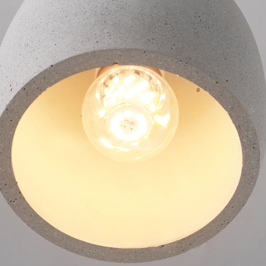 Traditionelle japanische Zement-Massivholz-Kreis 1-Licht Pendelleuchte für Esszimmer 