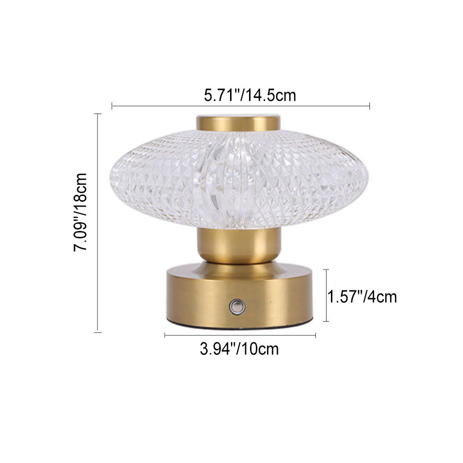 Lampe de table LED acrylique à chargement USB Nordic Creative Mushroom 