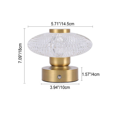 Nordic Creative Mushroom USB Charging Acrylic LED Table Lamp