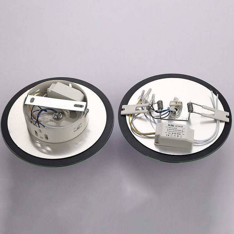 Minimalist Light Luxury Crystal Round Spotlight LED Flush Mount Ceiling Light