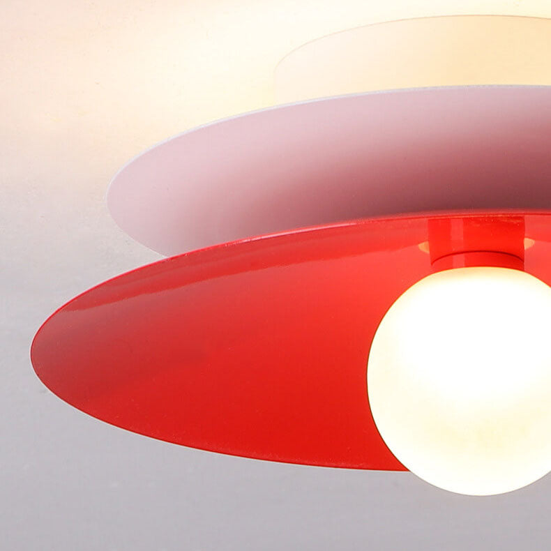 Moderne minimalistische Deckenleuchte aus Eisen und Acryl mit LED-Aufbauleuchte 