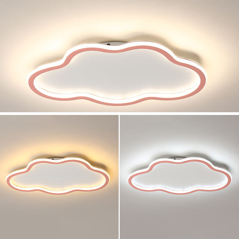 Luz de techo LED empotrada de hierro acrílico nublado minimalista moderno para dormitorio 