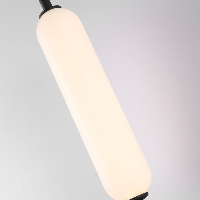 Aplique de pared LED de hierro y PC con brazo recto y diseño minimalista moderno para sala de estar y dormitorio 
