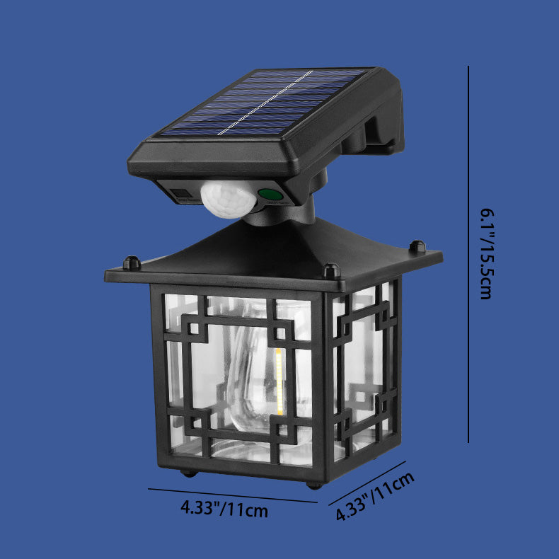 Moderne Einfachheit Solar Zylinder Quadrat ABS PS LED Außenleuchte für Garten 