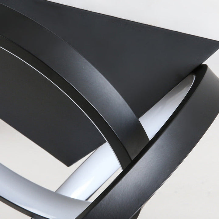 Moderne minimalistische quadratische LED-Deckenleuchte aus Eisen, Silikon und Aluminium, halbbündige Montage für Arbeitszimmer 