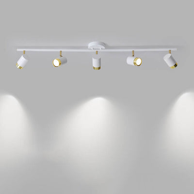 Moderne kreative Acryl-Track-Spotlight LED-Deckenleuchte mit halb bündigem Einbau 