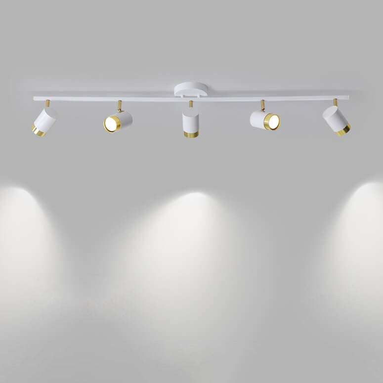 Modern Creative Acrylic Track Spotlight LED Semi-Flush Mount Ceiling Light